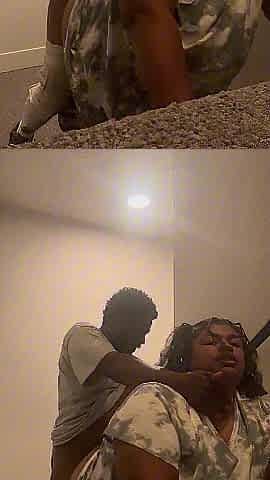 Sexy BBW Remi getting nutted on in the stairwell