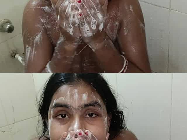 Session 08, Desi Indian Wife Carrot Fingering Her Wet Pussy in Bathroom