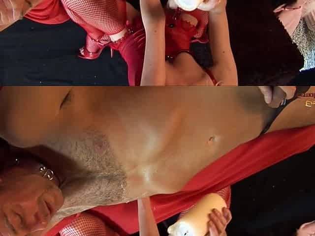 Angels with large breasts wear nylons whilst drilled hard in a foursome