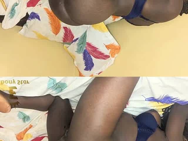A shy youthful Afro woman lets herself be taken in a coarse doggystyle position for the 1st time