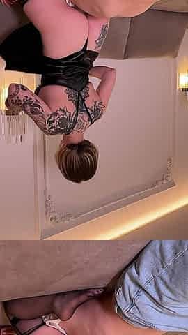 Andre, the Slut, Sat Down with Her Wet Pussy on Her Stepbrother's Face.