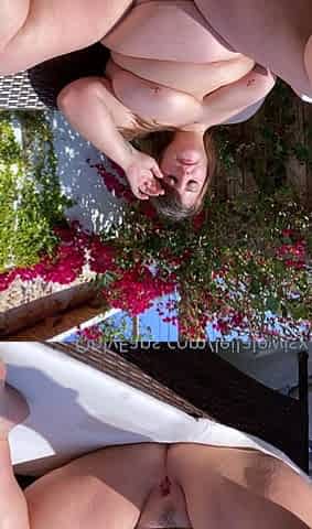 Busty BBW solo action