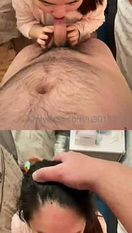 Cum in the mouth of Pregnant Chinese MILF after she sucks my dick