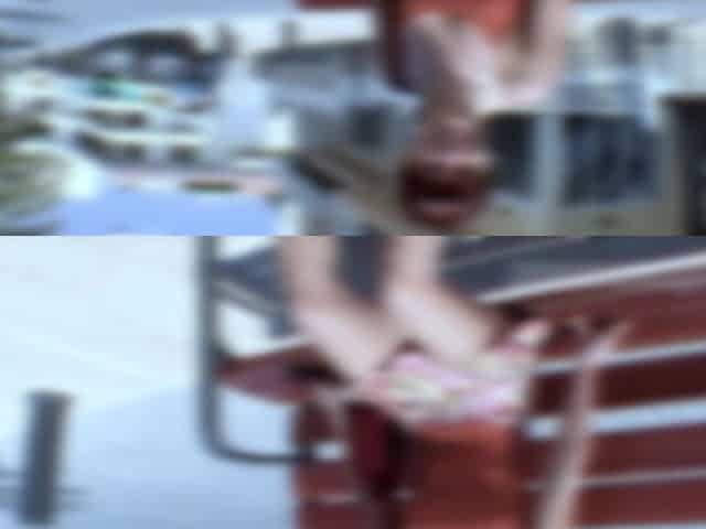 Amateur Fucks Her Vagina by the Pool