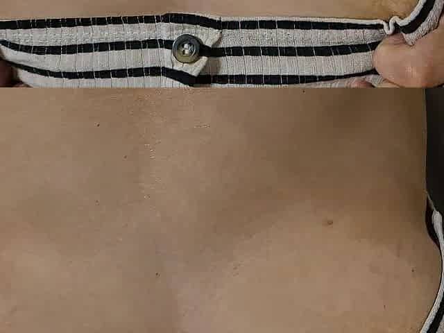 My ally playing with her nipps, then give me tugjob, and I cum on her melons