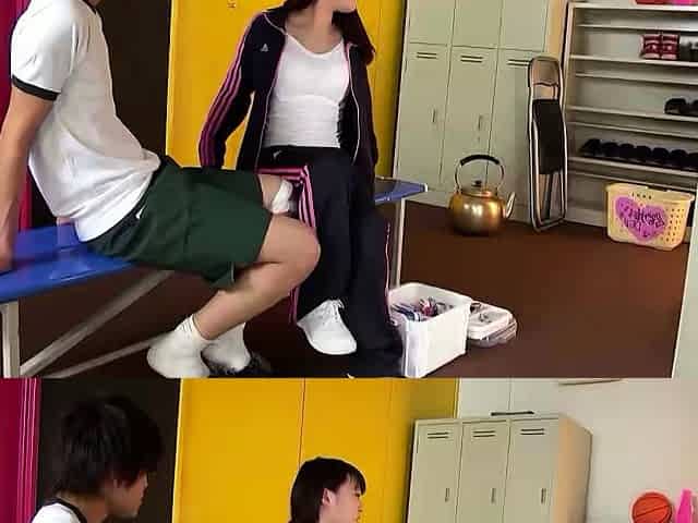 Tiny Japanese Girl 18 seduce her Virgin Classmate Boy