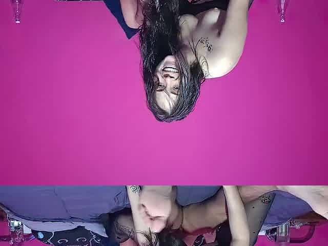 Hardcore DP with sex tool