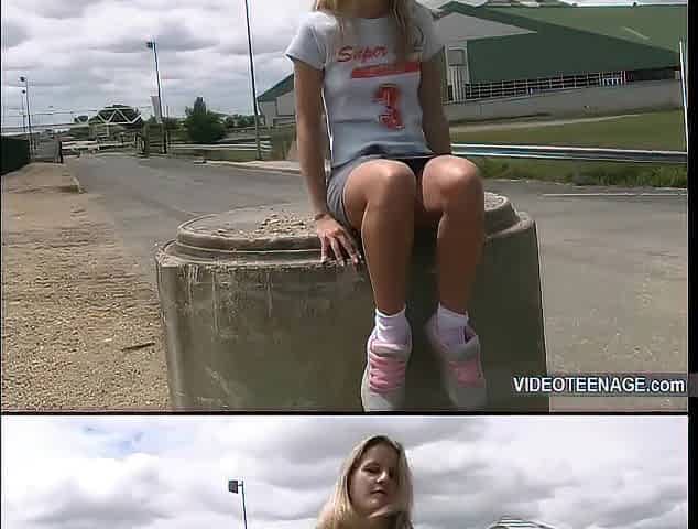 eighteen Year Blond Beauty 1st Porn Casting