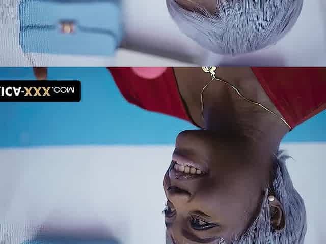 The breasty afro honey tries a fresh sextoy