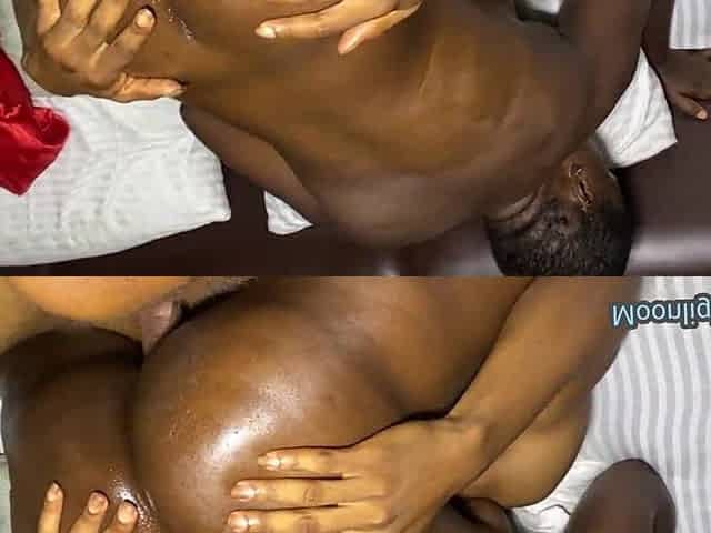 Large booty Black chick got fine screw large penis