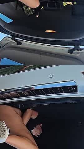 Taxi Driver Fucks Me in the Trunk of His Car.
