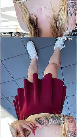 All natural BREASTY BLOND needs attention during the time that her bf is gone! Astonishing Large TITTIES ????