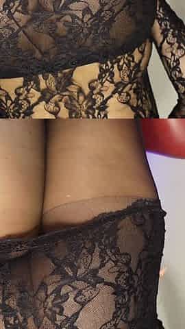 Step-mommy's Nylon Foot Slut
