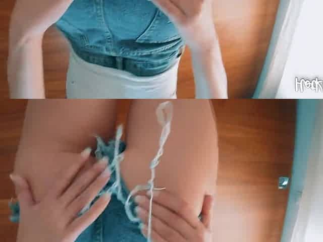 Take off her lace pants and have a fun her large bazookas, consummate butt and taut vagina