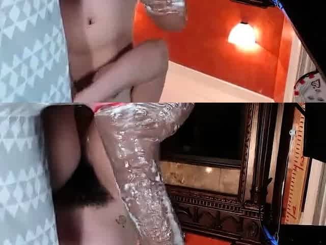 Hairy Latina MILF on Webcam