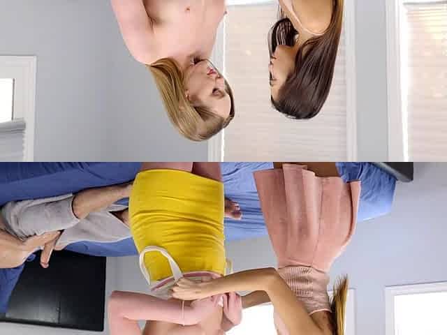 Blowjob Threesome Babes Swallow Jizz
