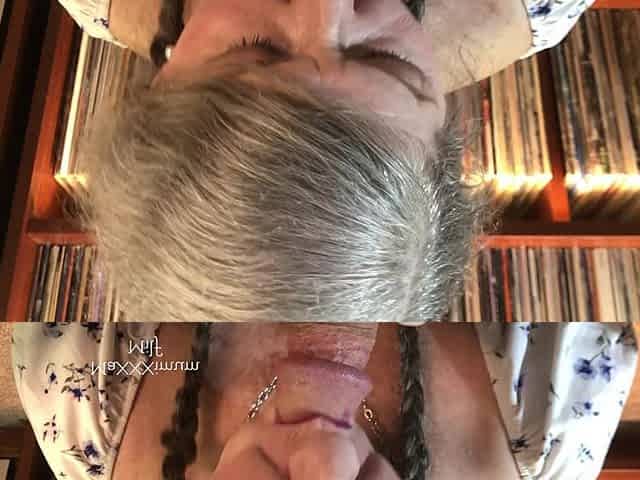 Cum Addicted Slutty Stepmom Seduces Stepson! POV Blowjob + Facial!