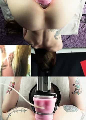 Solo big ass brunette uses toy