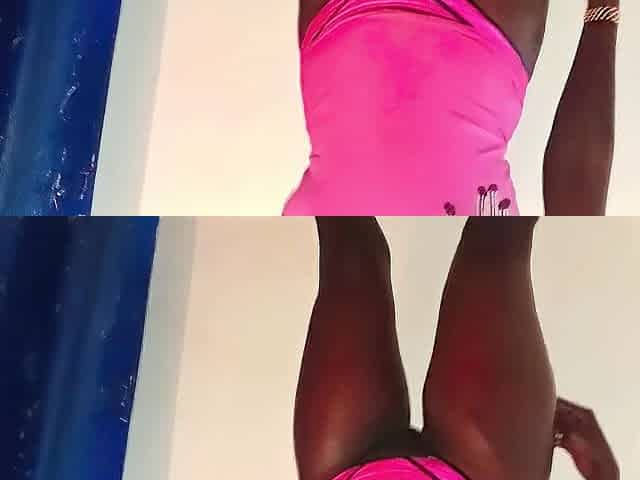 Large wang on the wall bangs my lewd moist cunt to climax in doggystyle.