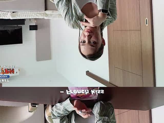 Youthful French Teacher, Teaches Real French Giving a kiss. Banged a Student on the Table