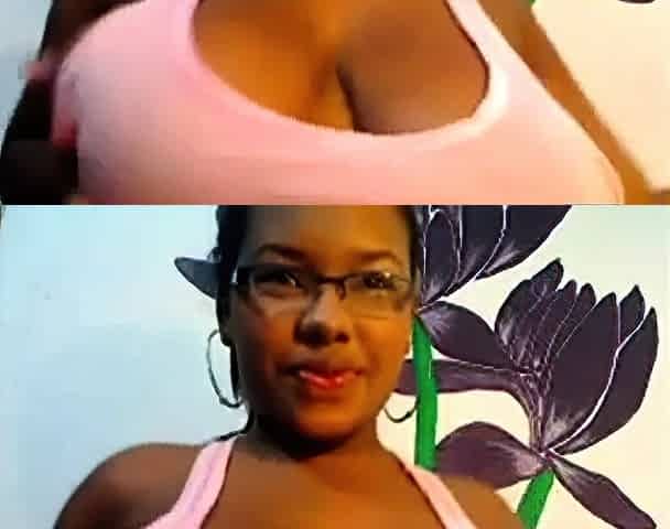 Big-Titted Ebony BBW Goes Live