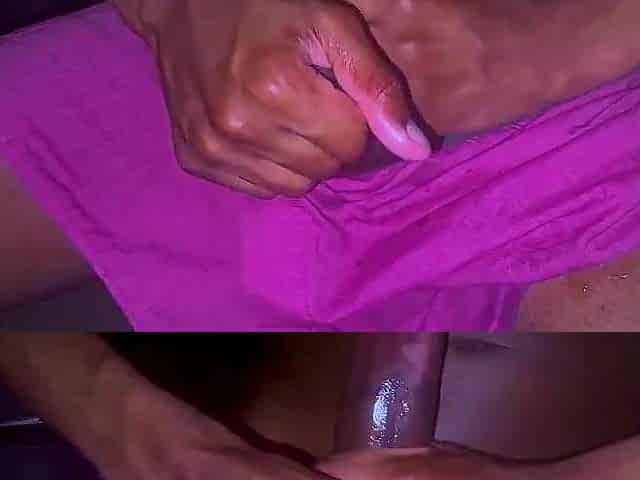 25yo Ebony Man's Weenie Explodes After Edging