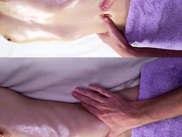 Oiled Massage Leads to Intense Squirting Orgasm