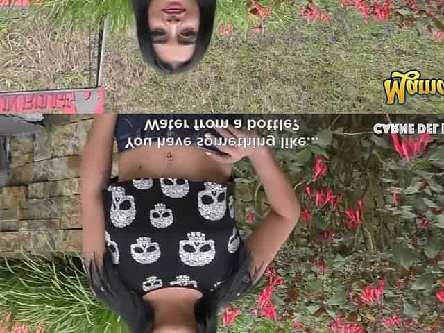 MamacitaZ - Colombian Gal Screwed To Orgasm By 2 Boys Outside