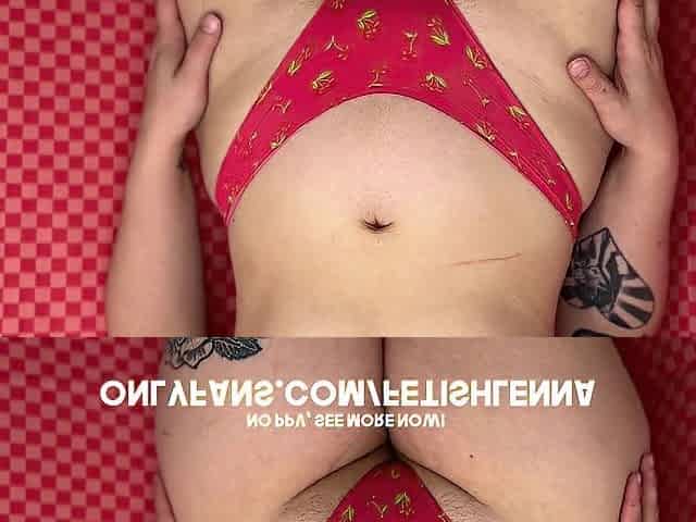 Cute teen shows off her pants