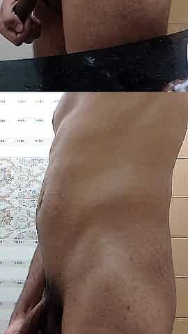 Cumming massive load in the washroom previous to shower during the time that my parents are away