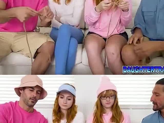 Redhead Hotties Fucks With Stepdaddies With Tommy Gunn, Amber Stark And Scarlet Skies