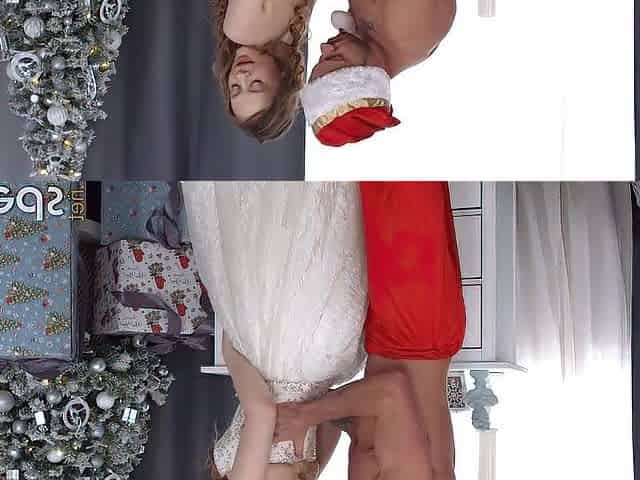 Santa showed the angel that that guy can do greater quantity than just bring gifts