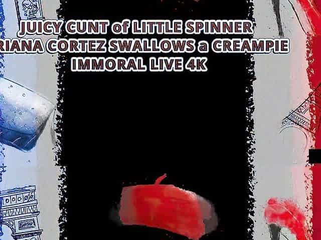 MOIST TWAT of LITTLE ARIANA CORTEZ SWALLOWS a CREAMPIE