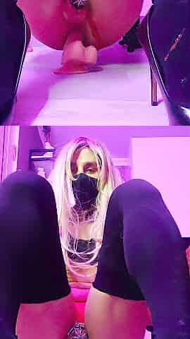 Aleksa Fantasies solo anal whore from above part two