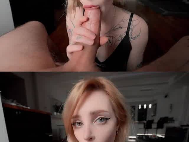 Cute teen blowjob pov video