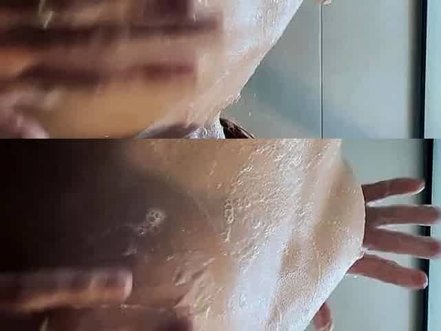 College Teen Anal Solo in Bathroom