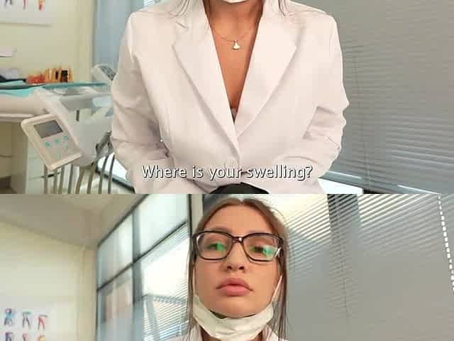 The Dentist Doctor Banged the Patient in the Dental Office! Cowgirl, Doggy, Bj