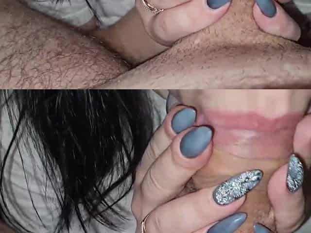 sexy wife sucks lover weenie sucking compilation for cuckold