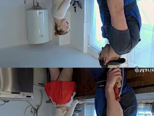 Cheating Housewife Implores Handyman To Screw Her Booty, ATM Facial