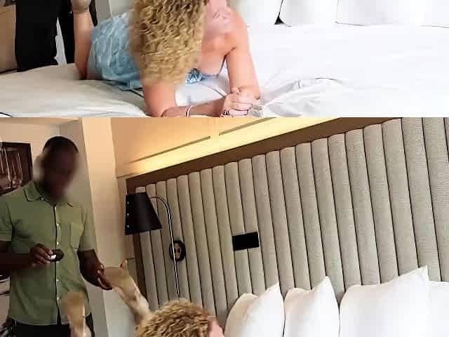 Curly cuckold white milf shows her bbc bull new dress and