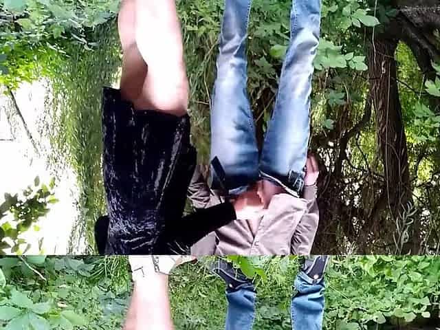 Bent Over And Fucked Doggystyle Outdoors In The Park 6 Min With Cum For Step mommy