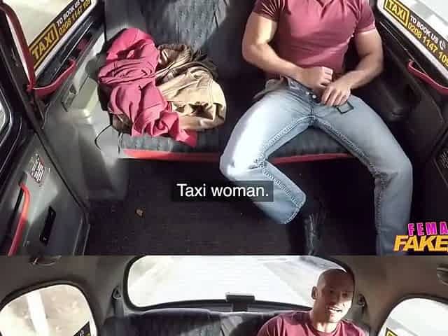 Taxi Driver In Fit Rides Male Stick