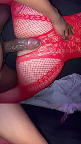 Ebony Thug Neighbour Snuck Over For Some LARGE LATIN CHICK TS BUTT For The 1st Time