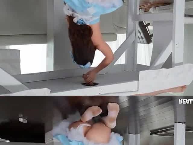Brick Danger And Britney Blue In Amazing Brunette In White Stockings Get Nicely Fucked