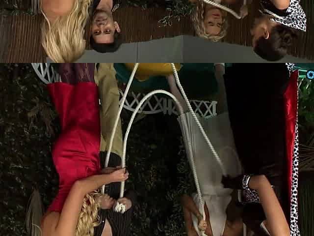Concupiscent chap talked 3 hot whores into fucking with him