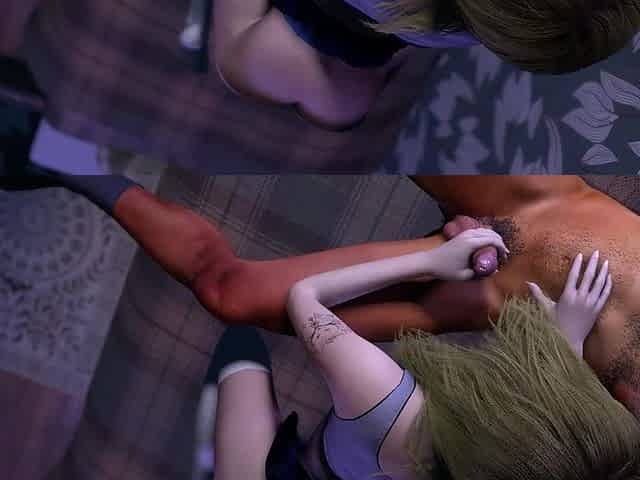 Hot Blonde Sucks Cock Before Anal Pounding