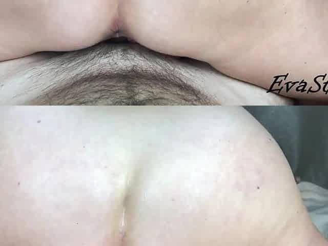 My stepmom sat butt on my wang