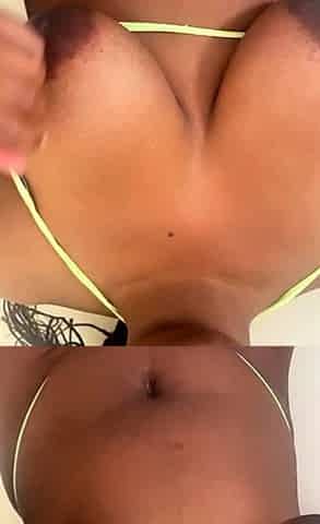 Amateur striptease and Solo masturbation