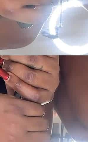African Ebony Gives Him Handjob While Farting.