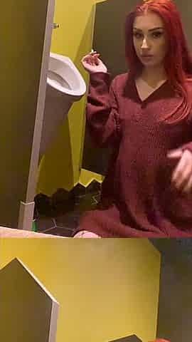 Smoking in a Urinal